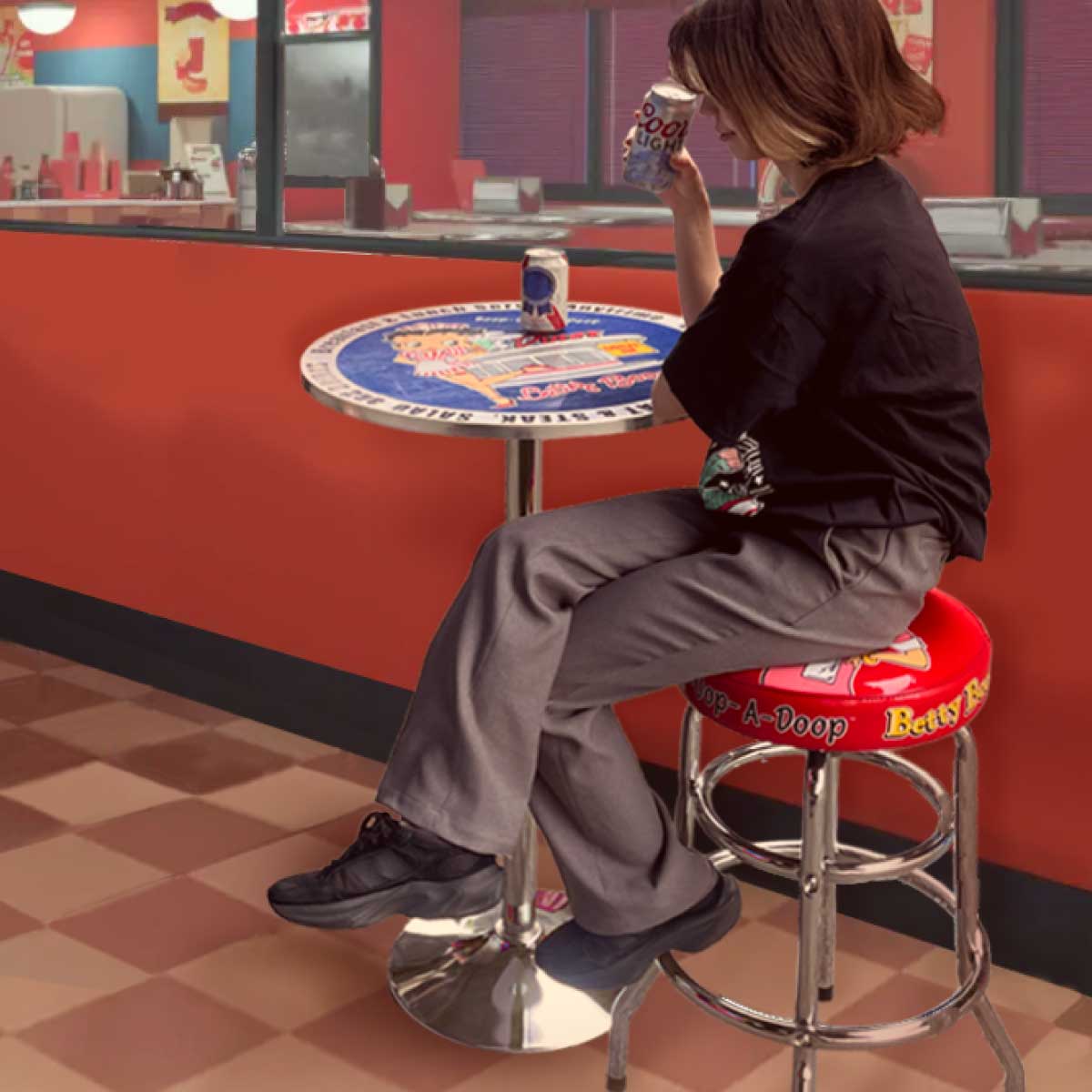 ベティのダイナー 1950s Betty’s DINER ジオラマセット Amazon.co.jp: ベティちゃん レジンドール フィギュア ダイナー